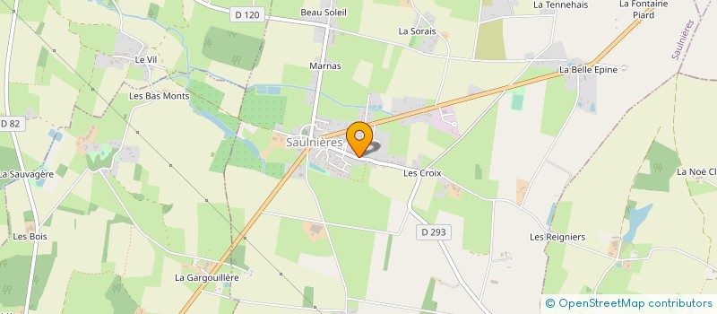 localisation de l'entreprise COMMUNE DE SAULNIERES à SAULNIERES