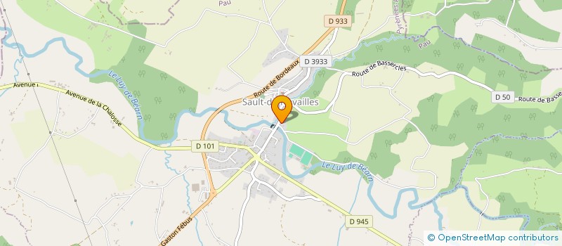 localisation de l'entreprise COMMUNE DE SAULT DE NAVAILLES  SAULT-DE-NAVAILLES