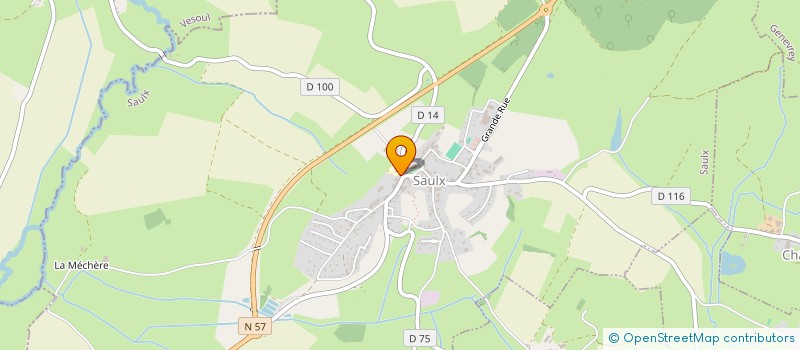 localisation de l'entreprise COMMUNE DE SAULX  SAULX