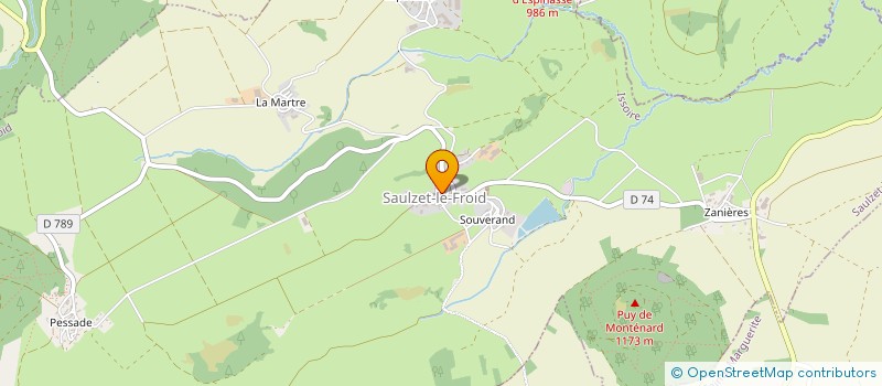 localisation de l'entreprise COMMUNE DE SAULZET LE FROID  SAULZET-LE-FROID