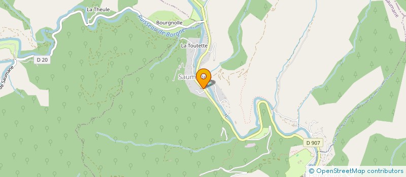 localisation de l'entreprise COMMUNE DE SAUMANE  SAUMANE