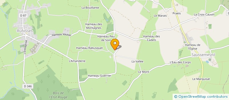 localisation de l'entreprise COMMUNE DE SAUSSEMESNIL  SAUSSEMESNIL