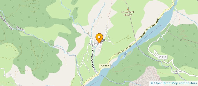 localisation de l'entreprise COMMUNE DE SAUSSES  SAUSSES