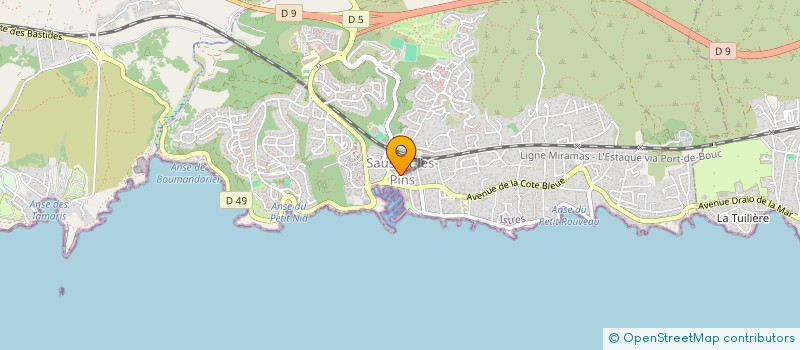 localisation de l'entreprise COMMUNE DE SAUSSET LES PINS  SAUSSET-LES-PINS