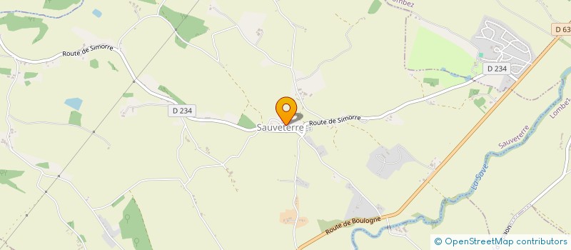 localisation de l'entreprise COMMUNE DE SAUVETERRE  SAUVETERRE