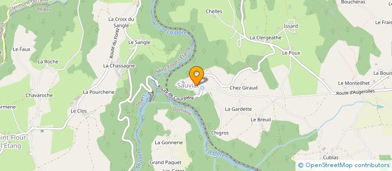 localisation de l'entreprise COMMUNE DE SAUVIAT  SAUVIAT
