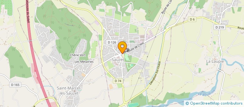 localisation de l'entreprise COMMUNE DE SAUZET  SAUZET