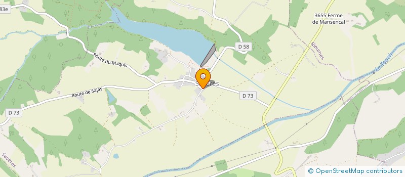 localisation de l'entreprise COMMUNE DE SAVERES  SAVERES