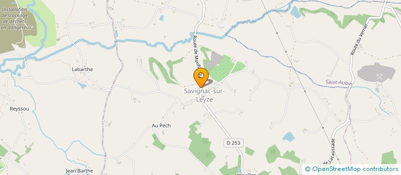 localisation de l'entreprise COMMUNE DE SAVIGNAC-SUR-LEYZE  SAVIGNAC-SUR-LEYZE