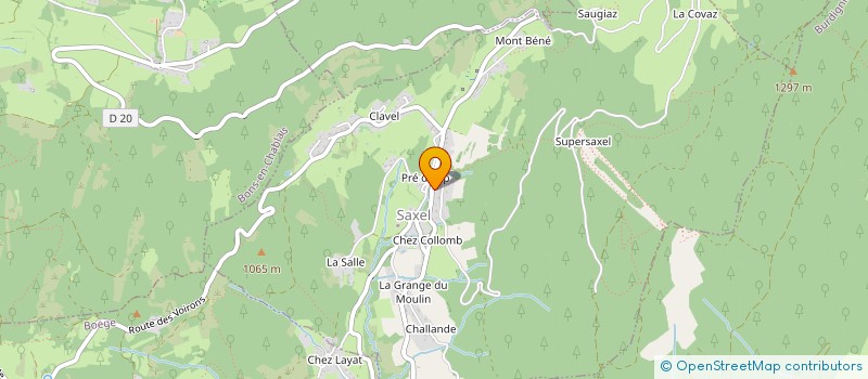 localisation de l'entreprise COMMUNE DE SAXEL  SAXEL