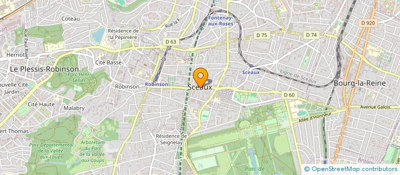 localisation de l'entreprise COMMUNE DE SCEAUX à SCEAUX