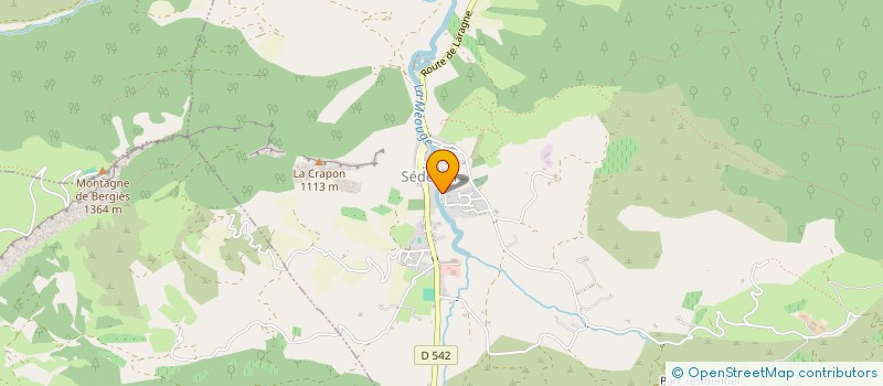 localisation de l'entreprise COMMUNE DE SEDERON  SEDERON