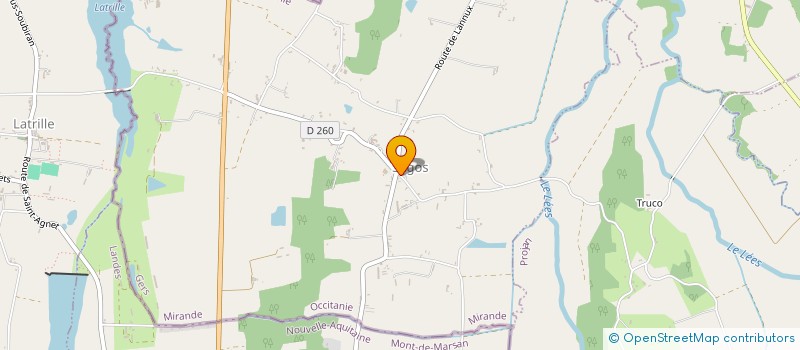 localisation de l'entreprise COMMUNE DE SEGOS  SEGOS