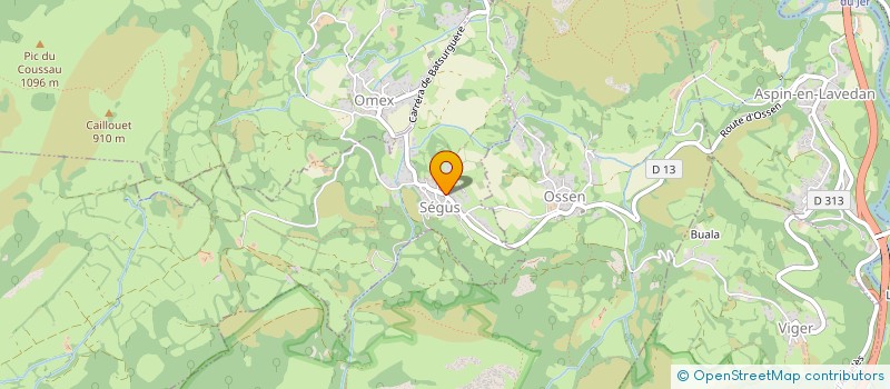 localisation de l'entreprise COMMUNE DE SEGUS  SEGUS