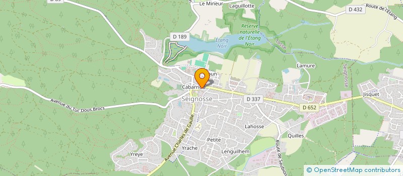 localisation de l'entreprise COMMUNE DE SEIGNOSSE  SEIGNOSSE