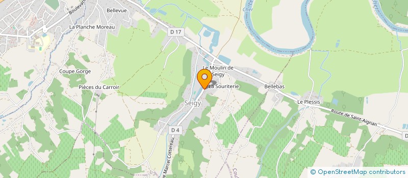 localisation de l'entreprise COMMUNE DE SEIGY  SEIGY