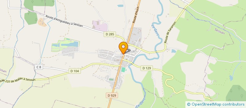 localisation de l'entreprise COMMUNE DE SEISSAN  SEISSAN