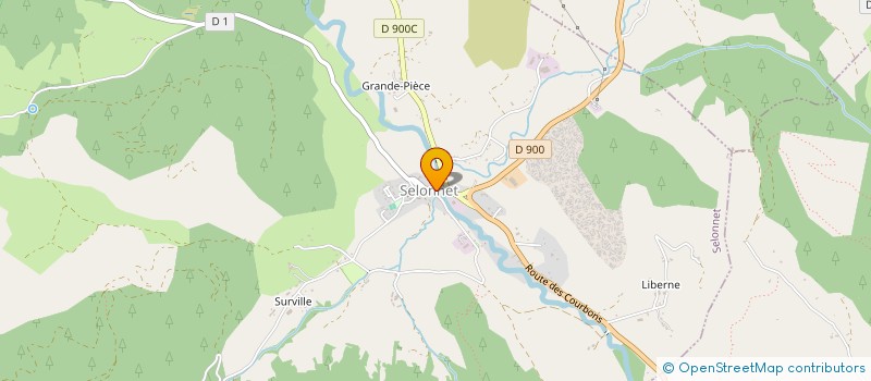 localisation de l'entreprise COMMUNE DE SELONNET  SELONNET