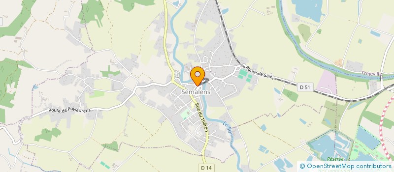 localisation de l'entreprise COMMUNE DE SEMALENS  SEMALENS