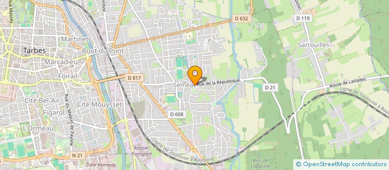 localisation de l'entreprise COMMUNE DE SEMEAC  SEMEAC