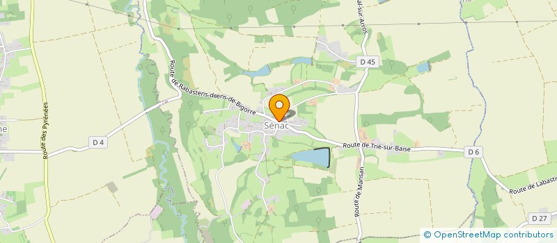 localisation de l'entreprise COMMUNE DE SENAC  SENAC