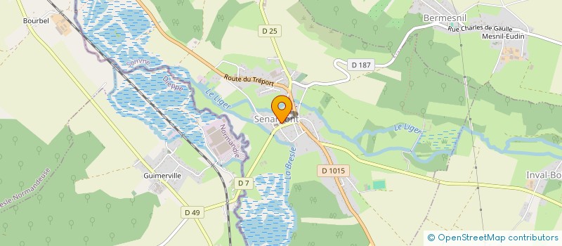 localisation de l'entreprise COMMUNE DE SENARPONT  SENARPONT