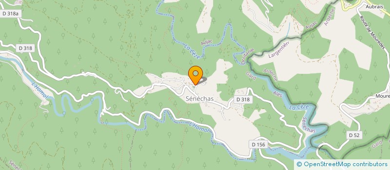 localisation de l'entreprise COMMUNE DE SENECHAS  SENECHAS