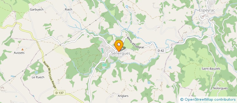localisation de l'entreprise COMMUNE DE SENERGUES  SENERGUES
