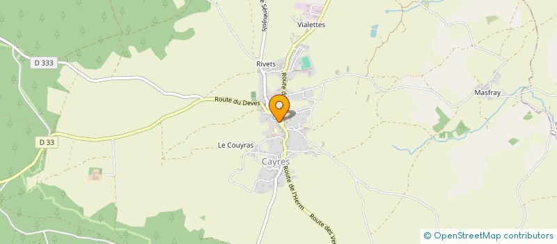 localisation de l'entreprise COMMUNE DE SENEUJOLS  SENEUJOLS