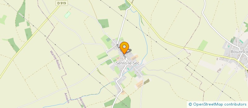 localisation de l'entreprise COMMUNE DE SENLIS LE SEC  SENLIS-LE-SEC