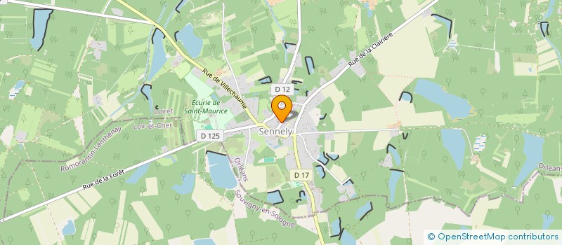localisation de l'entreprise COMMUNE DE SENNELY à SENNELY