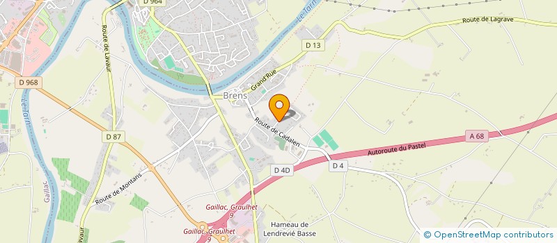 localisation de l'entreprise COMMUNE DE SENOUILLAC  SENOUILLAC