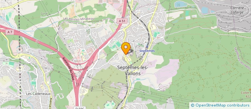 localisation de l'entreprise COMMUNE DE SEPTEMES LES VALLONS à SEPTEMES-LES-VALLONS