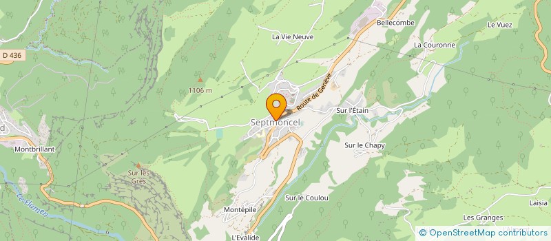 localisation de l'entreprise COMMUNE DE SEPTMONCEL LES MOLUNES à SEPTMONCEL LES MOLUNES