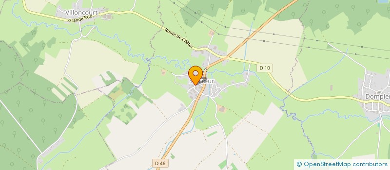 localisation de l'entreprise COMMUNE DE SERCOEUR  SERCUR