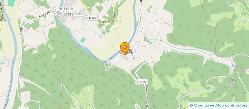 localisation de l'entreprise COMMUNE DE SERGEAC  SERGEAC