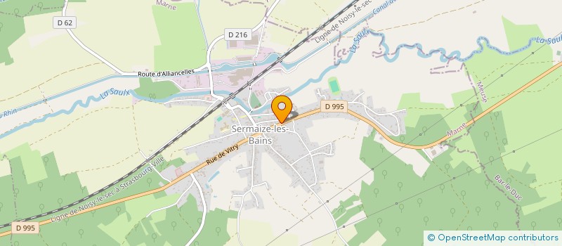 localisation de l'entreprise COMMUNE DE SERMAIZE LES BAINS  SERMAIZE-LES-BAINS