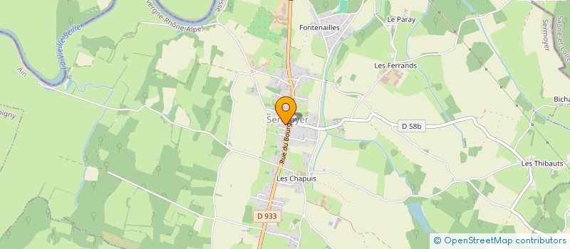 localisation de l'entreprise COMMUNE DE SERMOYER  SERMOYER