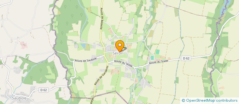 localisation de l'entreprise COMMUNE DE SERON  SERON