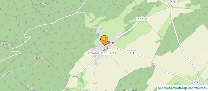 localisation de l'entreprise COMMUNE DE SERRE LES MOULIERES  SERRE-LES-MOULIERES