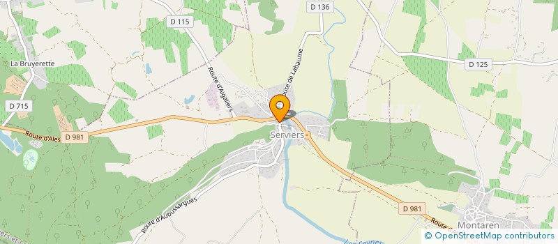 localisation de l'entreprise COMMUNE DE SERVIERS-ET-LABAUME  SERVIERS-ET-LABAUME