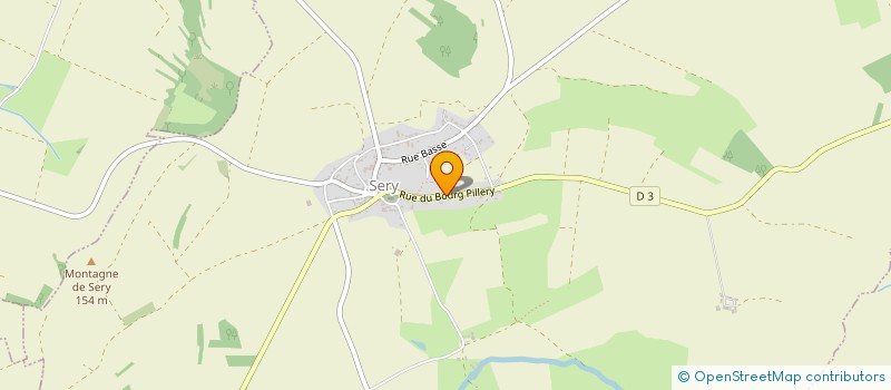 localisation de l'entreprise COMMUNE DE SERY  SERY