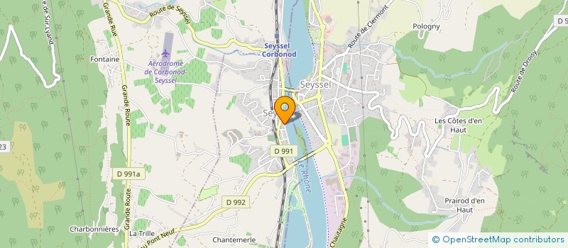 localisation de l'entreprise COMMUNE DE SEYSSEL  SEYSSEL