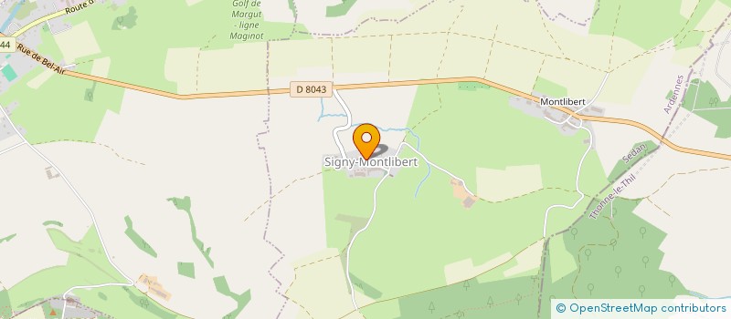 localisation de l'entreprise COMMUNE DE SIGNY MONTLIBERT  SIGNY-MONTLIBERT