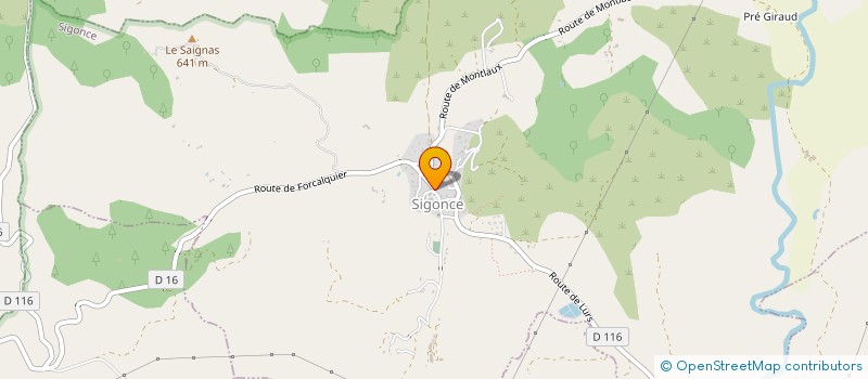 localisation de l'entreprise COMMUNE DE SIGONCE  SIGONCE