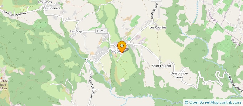 localisation de l'entreprise COMMUNE DE SIGOYER  SIGOYER