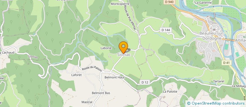 localisation de l'entreprise COMMUNE DE SIONIAC  SIONIAC