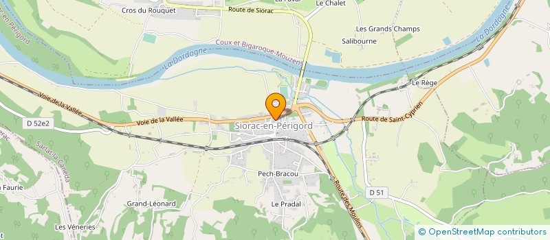localisation de l'entreprise COMMUNE DE SIORAC EN PERIGORD  SIORAC-EN-PERIGORD