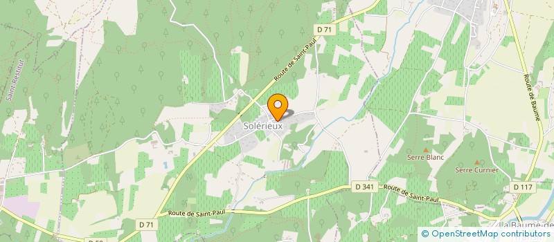 localisation de l'entreprise COMMUNE DE SOLERIEUX  SOLERIEUX
