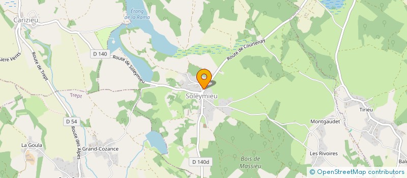 localisation de l'entreprise COMMUNE DE SOLEYMIEU  SOLEYMIEU